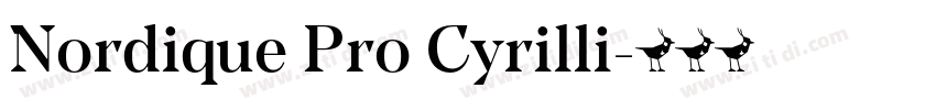 Nordique Pro Cyrilli字体转换